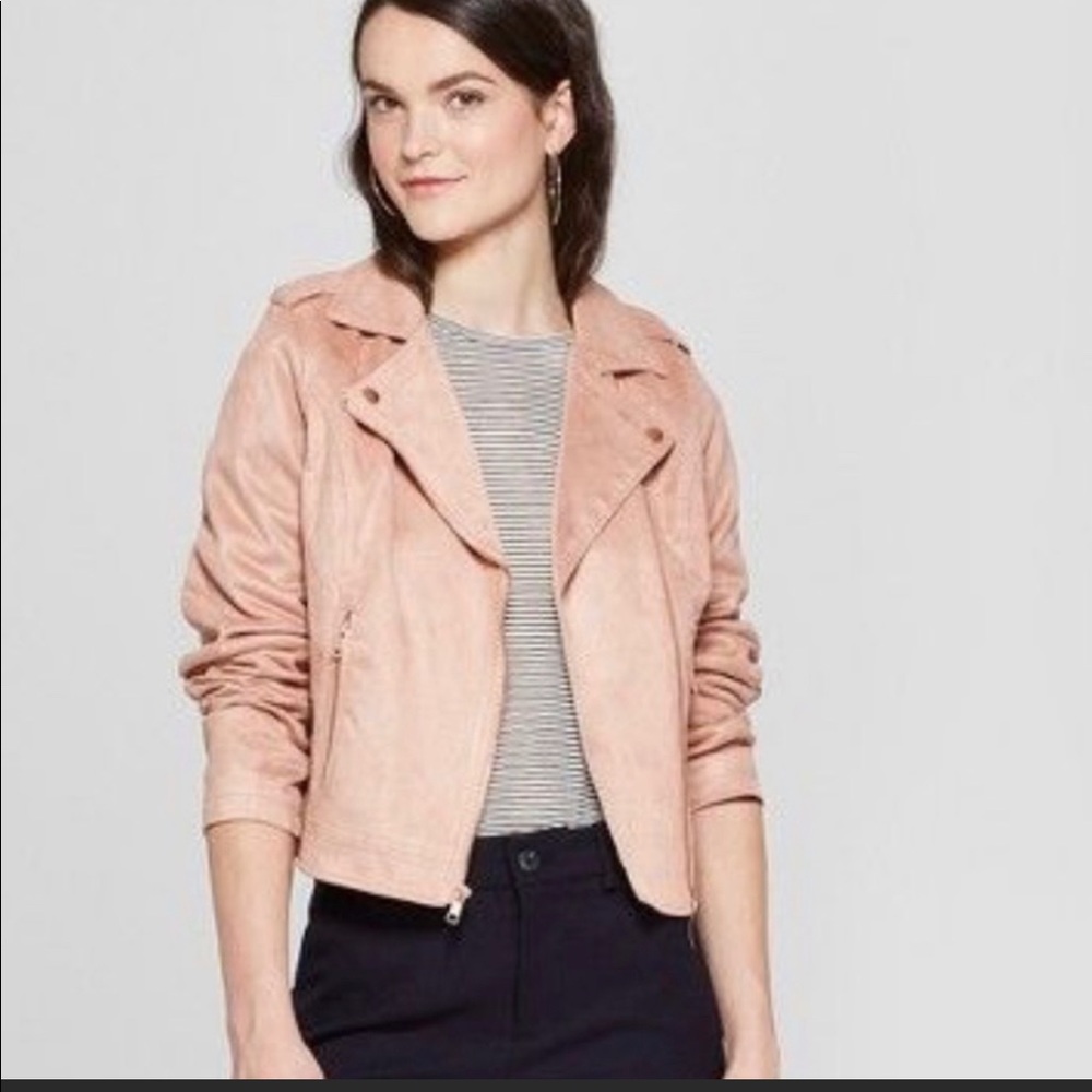 Dusty Rose Moto Jacket